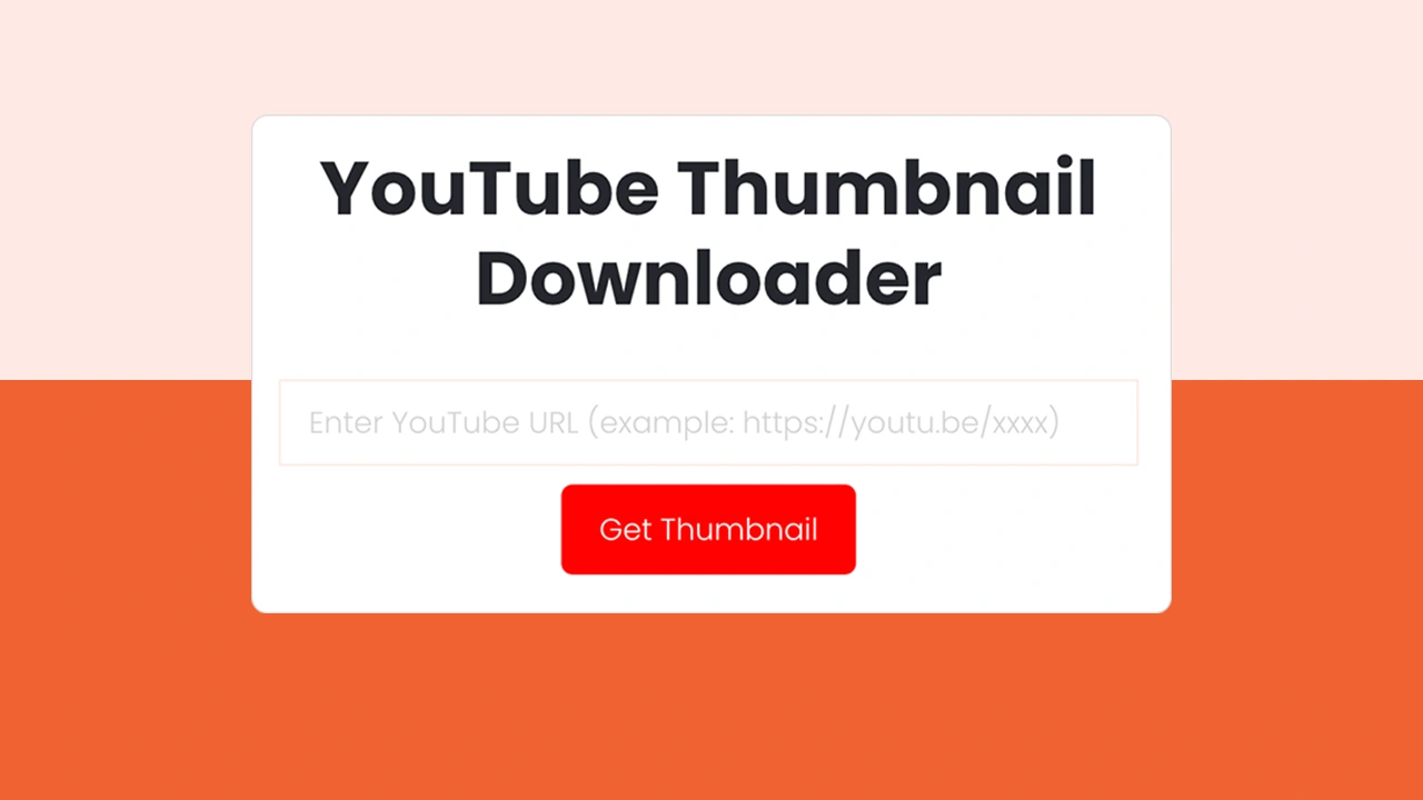 Youtube Thumbnail Downloader