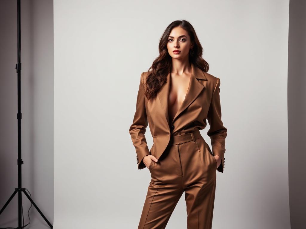 The Power Suit Redefined: Mastering the Monochromatic Brown Look.